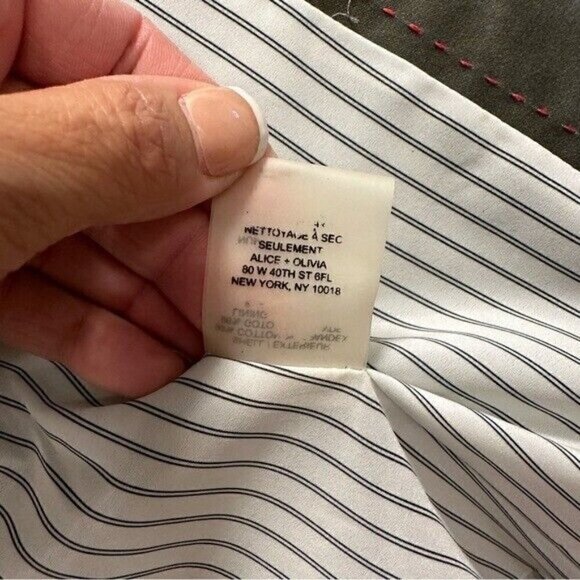 alice & olivia towork blazer gray size small - Picture 8 of 8